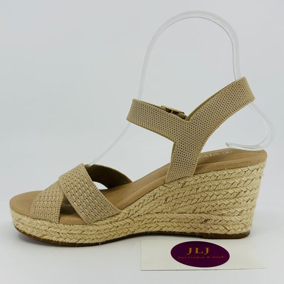 Vivaia Women's Sally Pro Espadrille Wedge Sandals Almond Size 36 EU/ 5.5-6 US - Picture 8 of 11